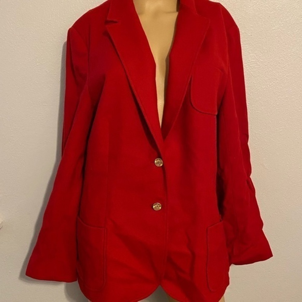 Personal size 16 red coat 100% pure wool